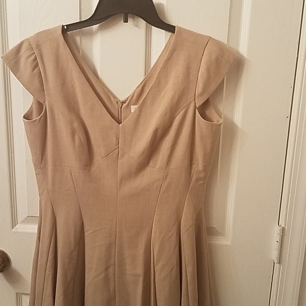Beige Calvin Klein size 12 women's dress